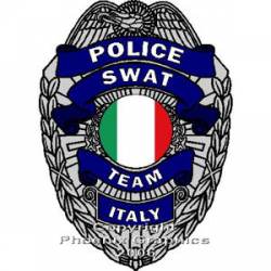 Italian Police SWAT Team Badge - Sticker