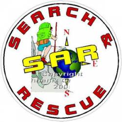 Search & Rescue Compass - Sticker