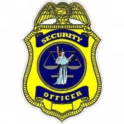 Security Officer Badge - Vinyl Sticker