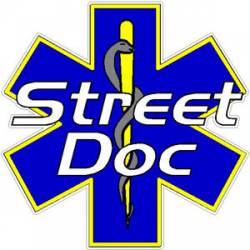 EMS Street Doc Star Of Life - Decal
