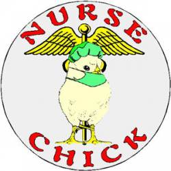 Nurse Chick - Decal