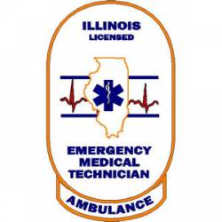 Illinois EMT Ambulance - Sticker