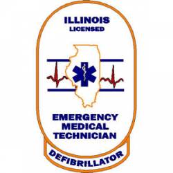 Illinois EMT Defibrillator - Sticker