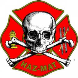Haz-Mat Skull & Crossed Bones - Decal