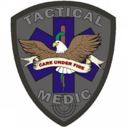 Tactical Medic Care Under Fire - Decal