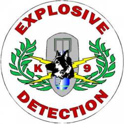 Explosive Detection K-9 - Decal
