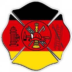 German Maltese Cross - Sticker