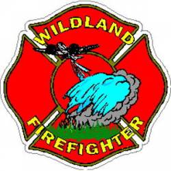 Wildland Firefighter Maltese Cross - Decal