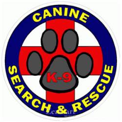 K-9 SAR Search & Rescue - Decal