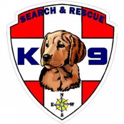 K-9 SAR Search & Rescue - Sticker