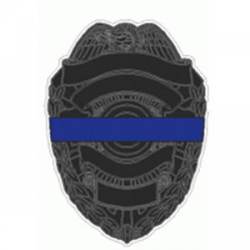 Blue Line Police Shield - Decal