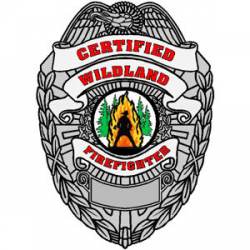 Certified Wildland Firefighter Badge - Decal