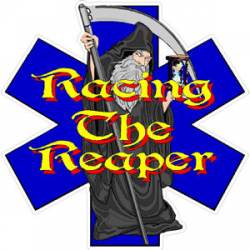 Racing The Reaper Star Of Life - Decal