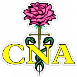 CNA Caduceus Rose - Decal