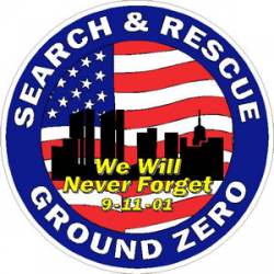 Ground Zero Search & Rescue - Sticker