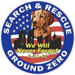 Ground Zero K-9 Search & Rescue - Sticker