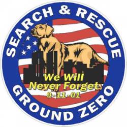Ground Zero K-9 Search & Rescue 9-11 - Decal