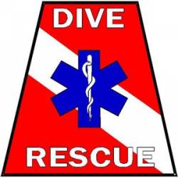 Dive Rescue Helmet Tet - Vinyl Sticker