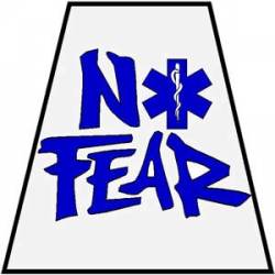 No Fear EMS Helmet Tet - Vinyl Sticker