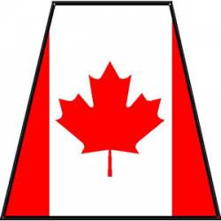 Canadian Firefighter - Tetrahedron Sticker