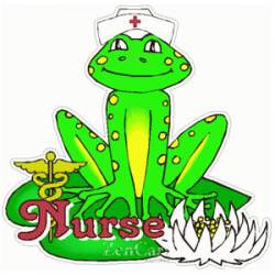 Nursing Frog - Sticker