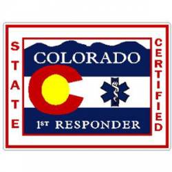 Colorado Certified First Responder - Sticker