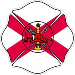 State of Alabama Maltese Cross - Decal