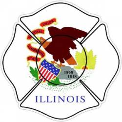 State of Illinois Maltese Cross - Decal