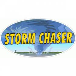 Storm Chaser - Oval Sticker
