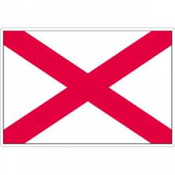 State Of Alabama - Vinyl Flag Sticker
