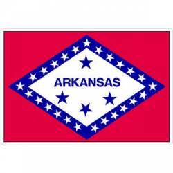 State Of Arkansas - Vinyl Flag Sticker
