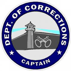 Department Of Corrections Captain - Decal