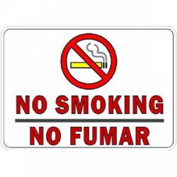 No Smoking No Fumar - Vinyl Sticker