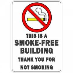 This Is A Smoke Free Building - Vinyl Sticker