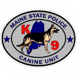 Maine State Police Canine K-9 - Sticker