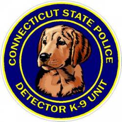 Connecticut State Police Detector K-9 Unit - Sticker