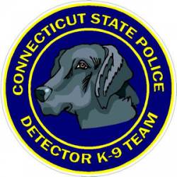 Connecticut State Police Detector K-9 Team - Sticker