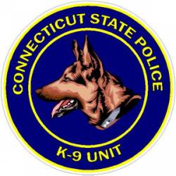 Connecticut State Police K-9 Unit German Shepherd - Sticker