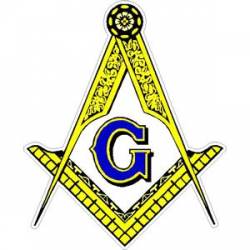 Masonic Yellow Logo - Vinyl Sticker