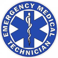 Emergency Medical Technician EMT - Helmet Decal