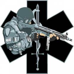 Tactical SWAT Medic Star of Life Sniper - Decal
