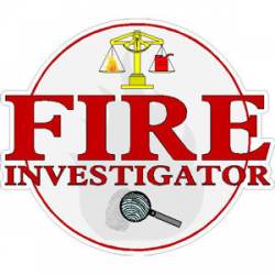 Fire Investigator - Decal