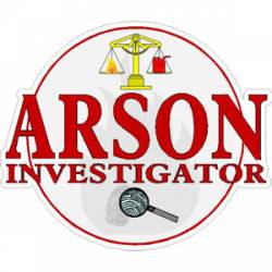 Arson Investigator - Decal