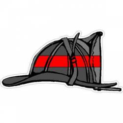 Thin Red Line Firefighter Helmet - Decal