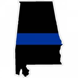 State of Alabama Thin Blue Line - Decal