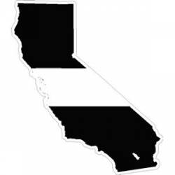 State of California Thin White Line - Decal