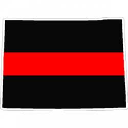 State of Colorado Thin Red Line - Decal