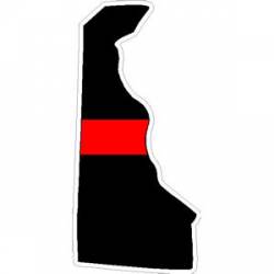State of Delaware Thin Red Line - Decal