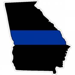State of Georgia Thin Blue Line - Decal