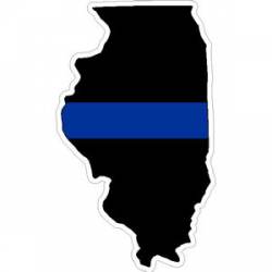 State of Illinois Thin Blue Line - Decal